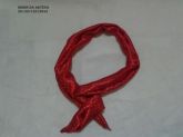 Tiaras em cetin vermelha com bolinhas brancas